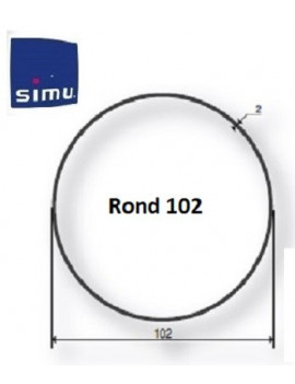 Bagues moteur Simu T5 - Dmi5 Rond 102 - 9521056 - Volet roulant