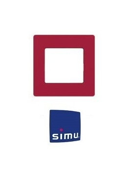 Cadre pour emetteur mural Simu Hz Rouge framboise - Simu 9019768