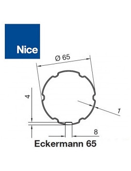 Bagues moteur Nice Era M - Era MH Eckermann 65 - 515.26500