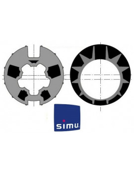 Bagues moteur Simu T5 - Dmi5 Donher 70 - 9521004 - Volet roulant