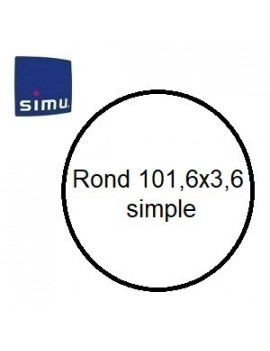 Bagues moteur Simu T6 - Dmi 6 Rond 101,6x3,6 simple - 9530124 - Volet roulant