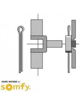 Somfy - Etrier Somfy LS40  - 9510658 - Volet roulant